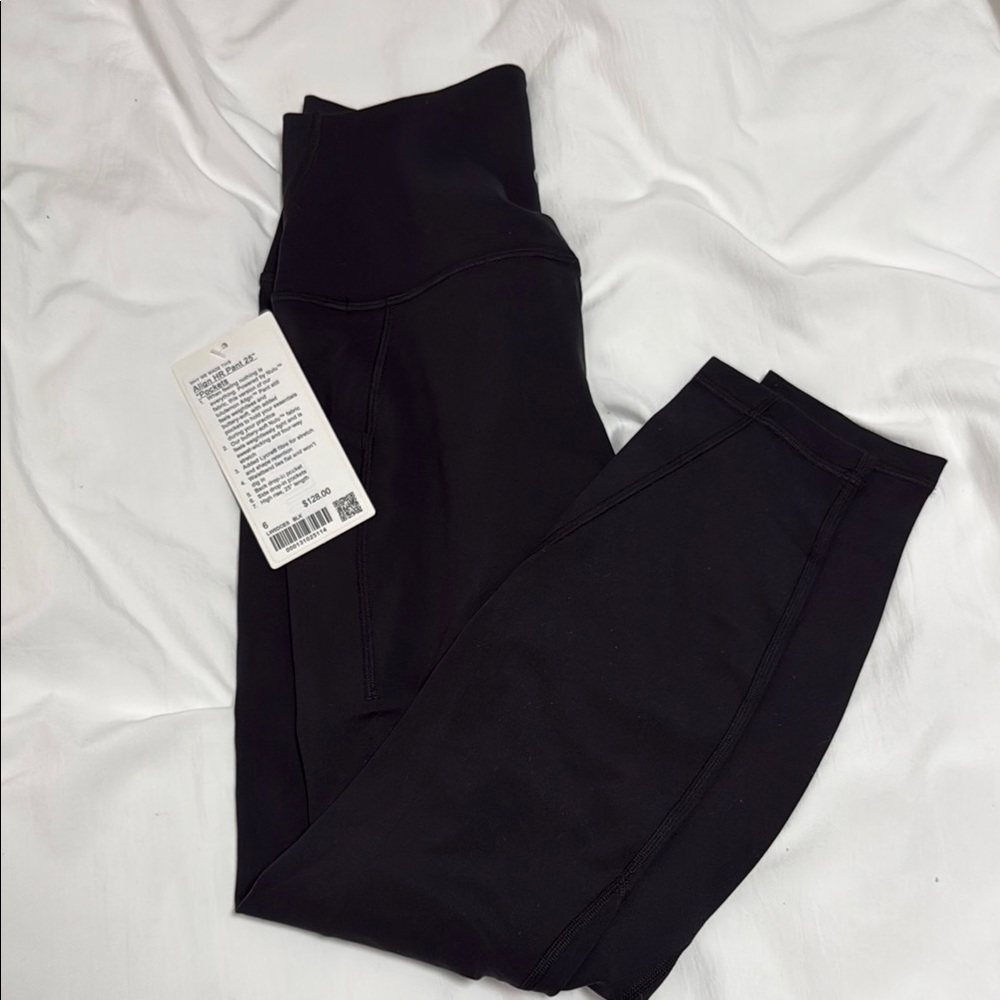 Lulu Black High-Waisted Leggings